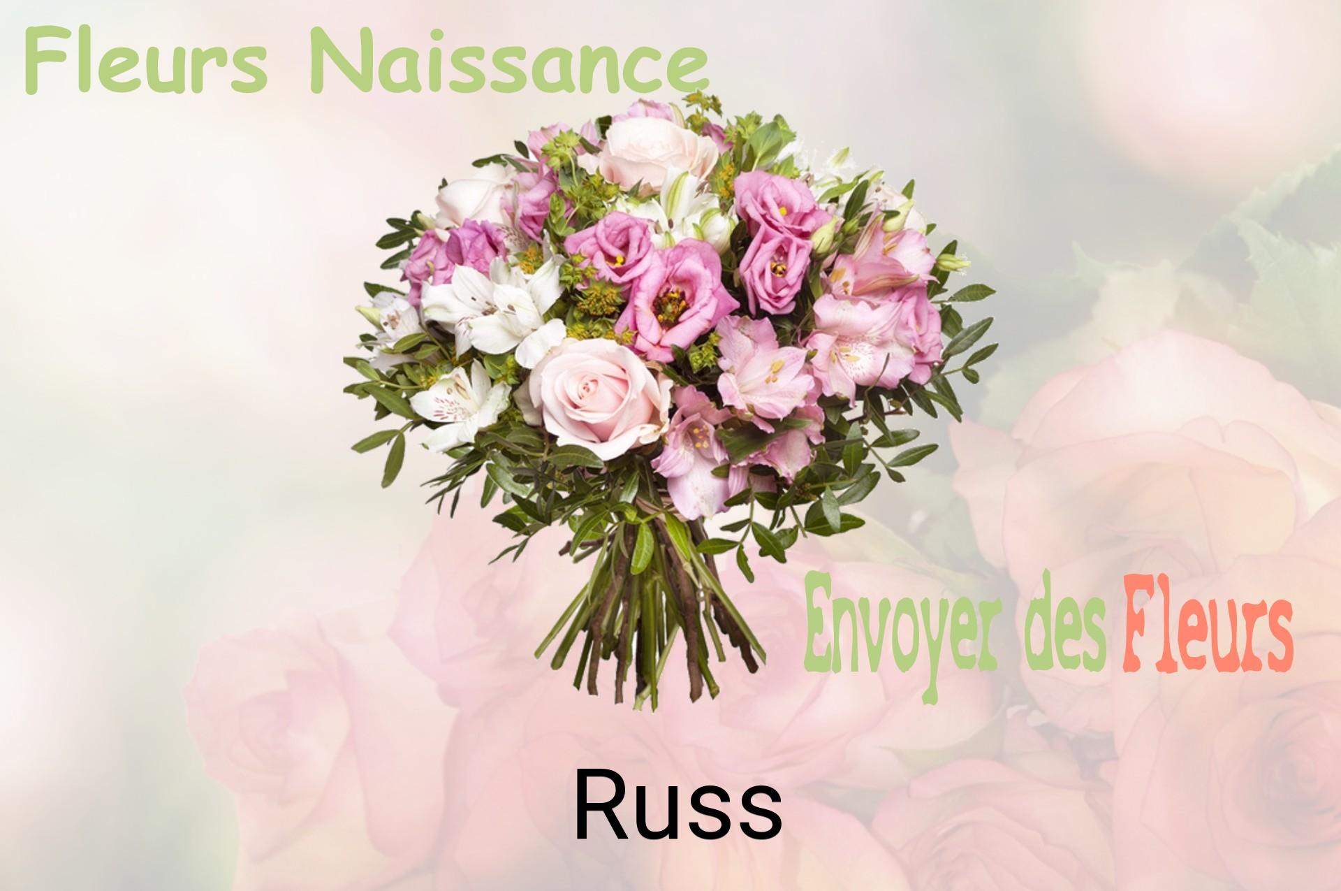 Bouquet de fleurs de naissance livré à Russ